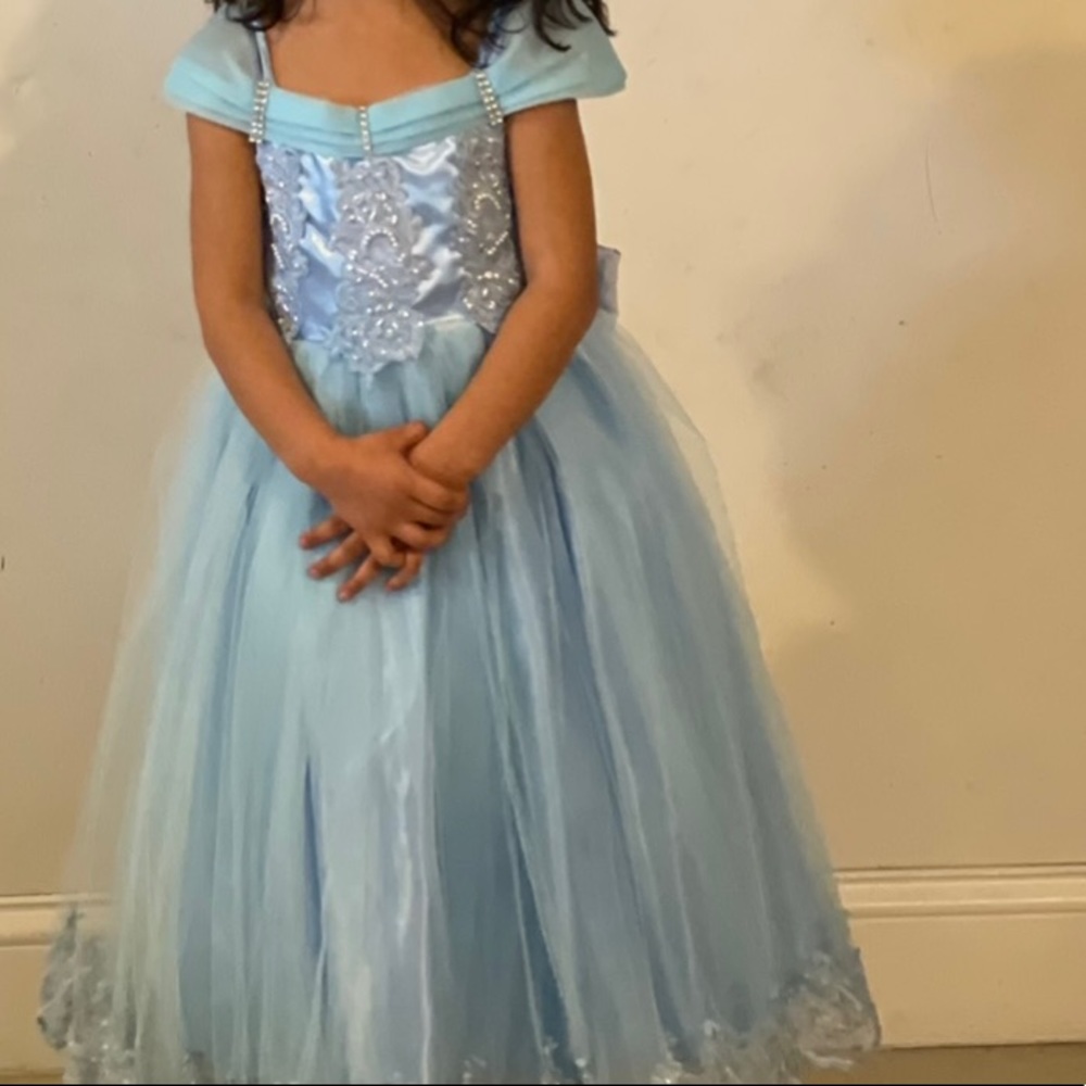 CINDERELLA/ELSA INSPIRED GIRL DRESS 👗